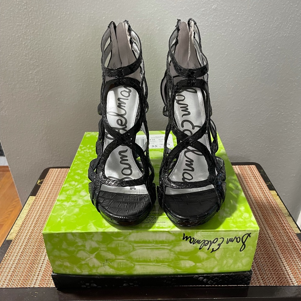 SnakeSkin Sam Edelman Eden heels!